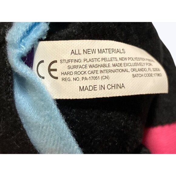 Hard Rock Cafe Roxtars Styler Punk Kitty Cat Plush Stuffed Goth Purple Black 7" - Picture 4 of 15